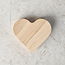 HOCHO Heart Eikenhouten mini hart 100 x 90 x 20 mm, onbehandeld en perfect voor gravure, woondecoratie, zakelijk geschenk of educatieve spellen
