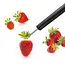 Triangle Professionele tomaten en fruitontkroner 25 mm, zwart, 145 mm, RVS 18/10 DIN 1.4301