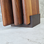 HOCHO Kubo plankhouder voor 3 snij en serveerplanken, thermo-essen 110 x 115 x 50 mm met paraffine olie