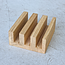 HOCHO Kubo  Eikenhouten houder voor 3 planken 110 x 115 x 50 mm met hard wax afwerking, netjes en stabiel op het aanrecht