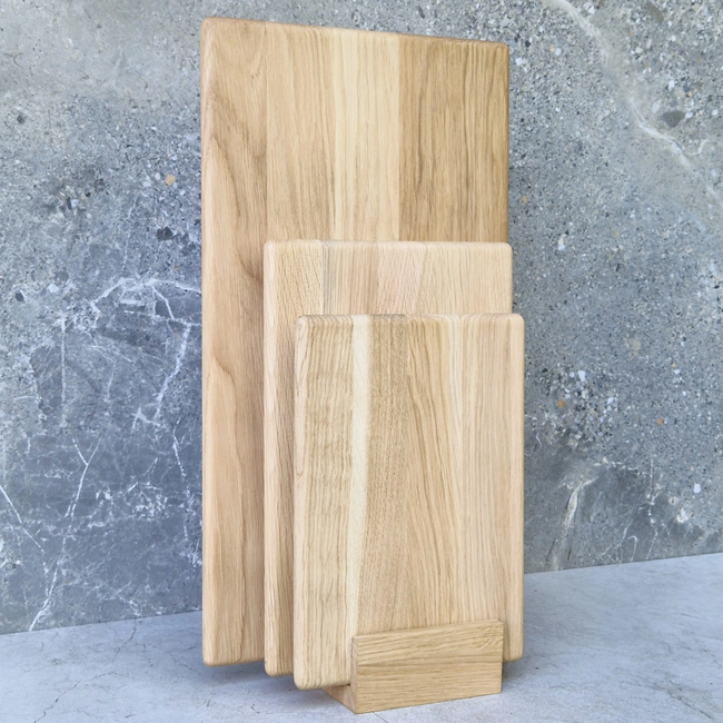 HOCHO Kubo  Eikenhouten houder voor 3 planken 110 x 115 x 50 mm met hard wax afwerking, netjes en stabiel op het aanrecht