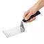 Triangle Plancha spatel 12 cm van roestvrij staal met ergonomische kunststof handgreep