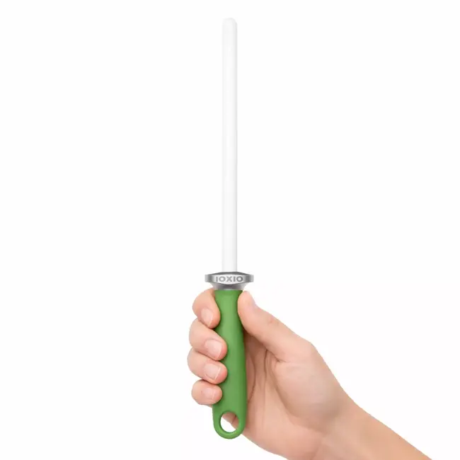 IOXIO Keramische slijpstaaf wit met groen handvat - korrel F1000/J3000