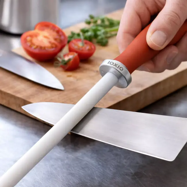 IOXIO Keramische slijpstaaf wit met rood handvat - korrel F1000/J3000
