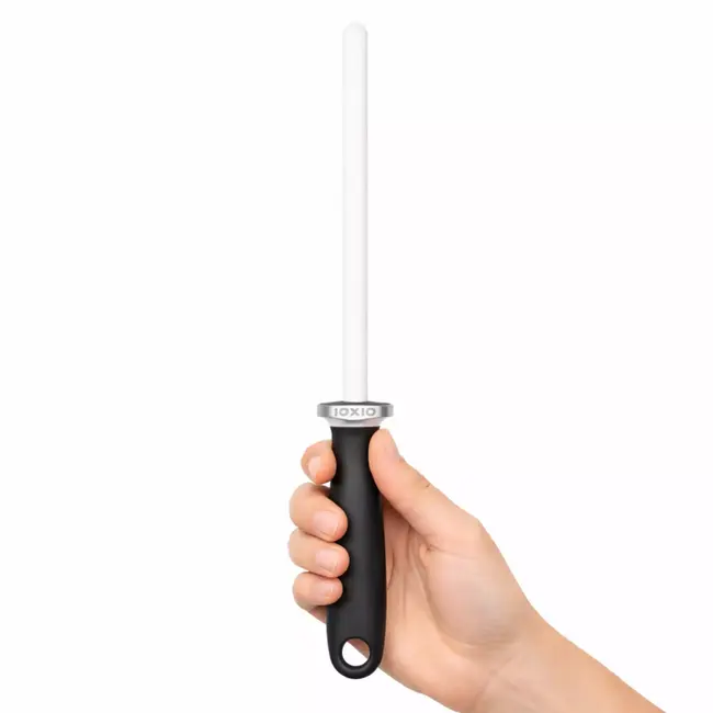 IOXIO Keramische slijpstaaf wit met zwart handvat - korrel F1000/J3000