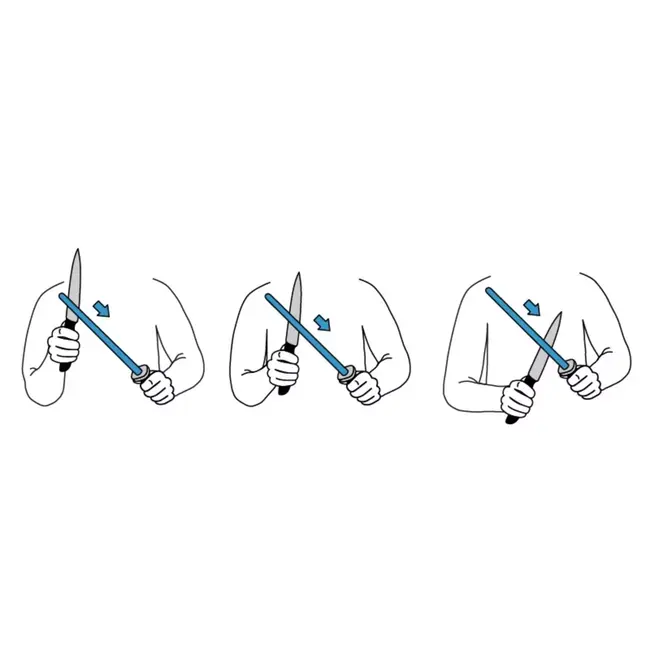 IOXIO Keramische ovale slijpstaaf wit met licht blauw handvat - korrel F1000/J3000