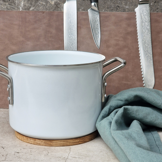 HOCHO Fenix Set van 3 eikenhouten pannonderzetters met hardwax. Bescherm tafel en aanrecht tegen hitte, ook leuk om te personaliseren