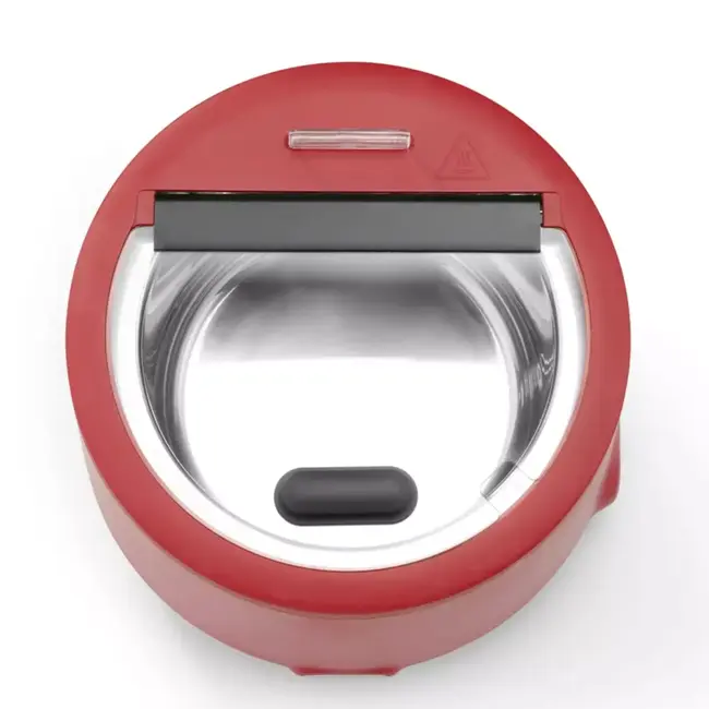 Hendi soepketel UNIQ rood - 8 liter met digitaal display en thermische beveiliging