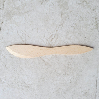 HOCHO Calyx Houten smeermesje van beukenhout 180 mm, slank botermesje voor ontbijt en borrel