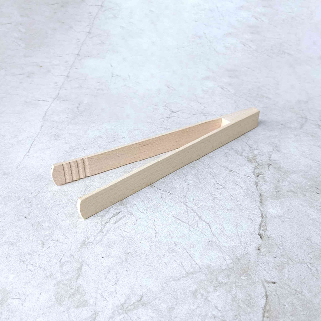 HOCHO Steno Houten tang van beukenhout 220 mm, smal en licht, ideaal voor brunch en buffet