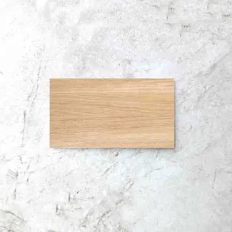 HOCHO Canto eikenhouten business card of gift card 90 x 50 x 2,7 mm, personaliseerbaar met lasergravure en kortingscode