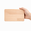 HOCHO Aurel beukenhouten ontbijtplank 220 x 140 x 10 mm, ruw onbehandeld, voor snijden, serveren en personaliseren