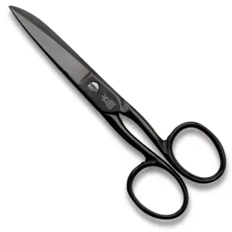 Robert Herder Polsche-Halmen Schere-kleine Haushalts- schere nicht-rostfrei, schwarz brüniert