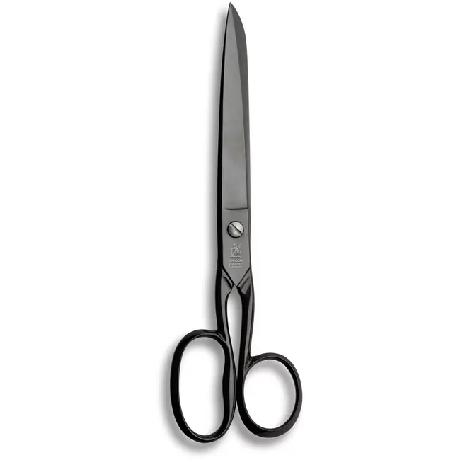 Lange-Augen Schere - Haushaltsschere, nicht-rostfrei, schwarz brüniert