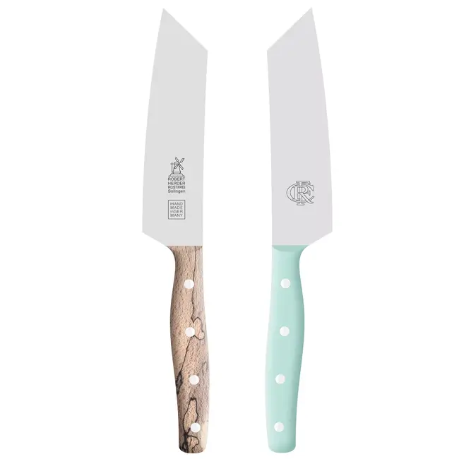 Robert Herder RFC Barmes - RVS - Fijn Gepolijst - 13 cm - heft Krion en IJsbeuken - Rechtshandig