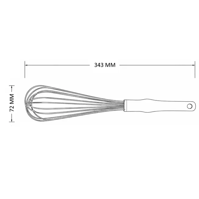 Déglon Stop’Glisse garde 30 cm met 8 RVS draden 2 mm en hittebestendige handgreep tot 230 °C