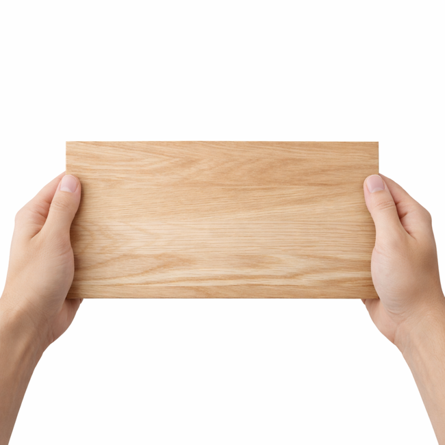 HOCHO Zenit Snijplank – Eikenhout – 340x200x15 mm – Schuine Randen