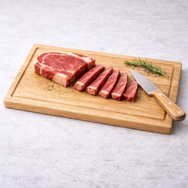 HOCHO CutX Snijplank – Eikenhout – 400x300x20 mm – Hard Wax Afwerking