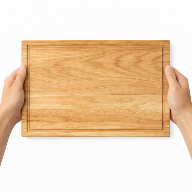 HOCHO CutX Snijplank – Eikenhout – 350x250x20 mm – Hard Wax Afwerking