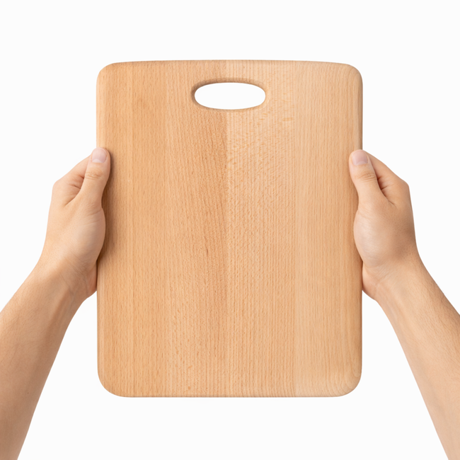 HOCHO Snijplank Large – Beukenhout – 450x300x20 mm – Duurzaam en Stijlvol