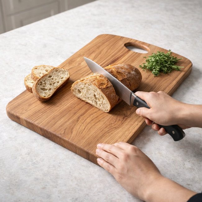 HOCHO Snijplank Large – Eikenhout – 450x300x20 mm – Hard Wax