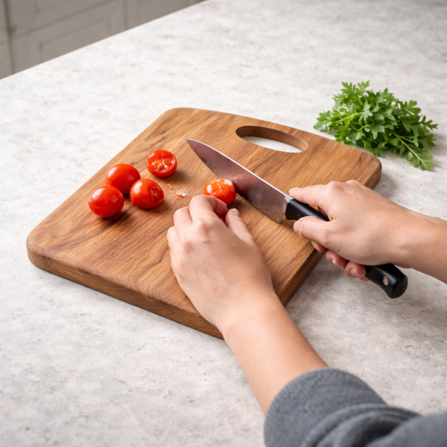 HOCHO Snijplank Medium – Eikenhout – 340x240x20 mm – Hard Wax