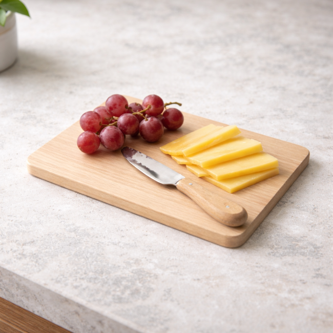 HOCHO Ontbijtplank – Beukenhout – 240x150x9 mm – Compact en Duurzaam