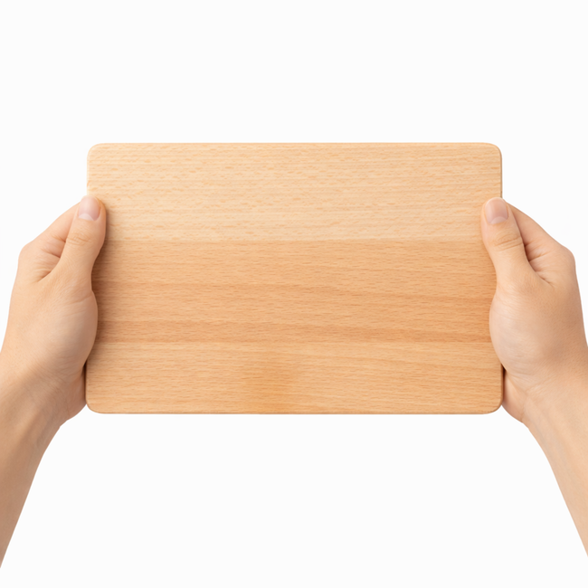 HOCHO Ontbijtplank – Beukenhout – 240x150x9 mm – Compact en Duurzaam