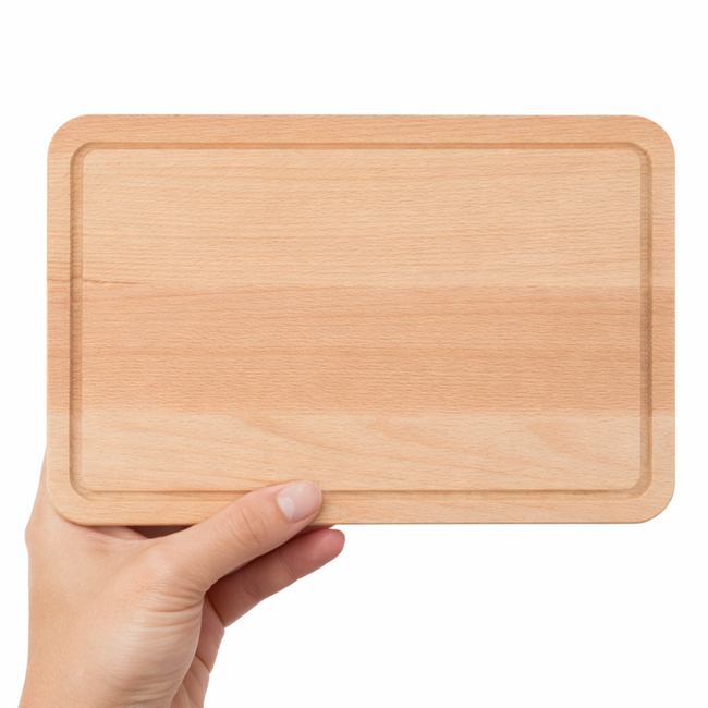 HOCHO Snijplank – Beukenhout – 300x200x15 mm – Met Sapgeul & Olie Afwerking – Serie Grove