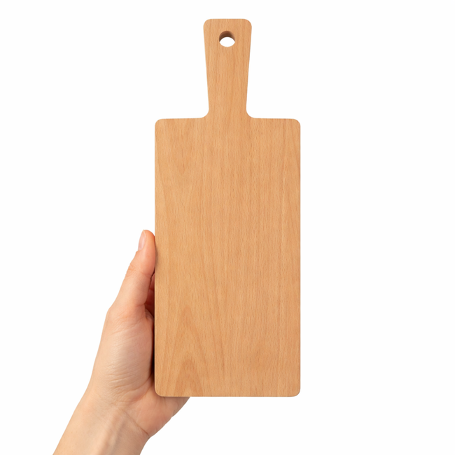 HOCHO Snijplank met Handvat – Beukenhout – 395x130x20 mm – Serie Mizo