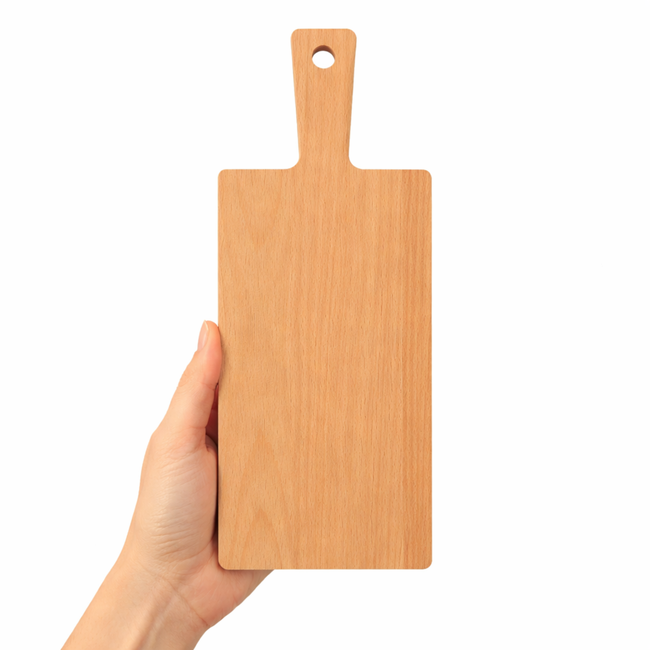 HOCHO Snijplank met Handvat – Beukenhout – 250x130x9 mm – Serie Mizo