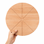 HOCHO Ronde Pizzaplank – Beukenhout – Ø 350x20 mm – Perfect voor Snijden en Serveren