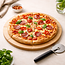 HOCHO Ronde Pizzaplank – Beukenhout – Ø 350x20 mm – Perfect voor Snijden en Serveren