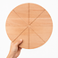 HOCHO Ronde Pizzaplank – Beukenhout – Ø 400x20 mm – Perfect voor Snijden en Serveren