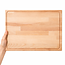 HOCHO Dikke Beuken Hakblok – Snijplank met Sapgeul en Handgrepen – Beukenhout – 395x295x40 mm