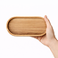 HOCHO Eiken Houten Dienblad – 200x100x15 mm – Hardwax Bescherming – Met Silicone Voetjes