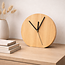 HOCHO Massief Eikenhouten Klok – 230x240x20 mm – Scandinavisch Design