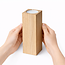 HOCHO Eikenhouten Waxinelichthouder – 50x50x120 mm – Stijlvol & Duurzaam