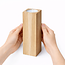 HOCHO Eikenhouten Waxinelichthouder – 50x50x150 mm – Elegant, Stijlvol & Duurzaam