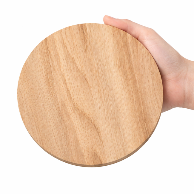 HOCHO Eikenhouten Pannenonderzetters Ø150mm – Set van 3 – Stijlvol & Hittebestendig