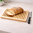 HOCHO Beukenhouten Broodsnijplank 400x250x22 mm – Met Kruimelopvang