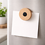 HOCHO Beukenhouten Koelkastmagneet ∅60 mm – Stijlvol en Personaliseerbaar