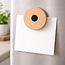 HOCHO Beukenhouten Koelkastmagneet ∅80 mm – Elegant en Personaliseerbaar