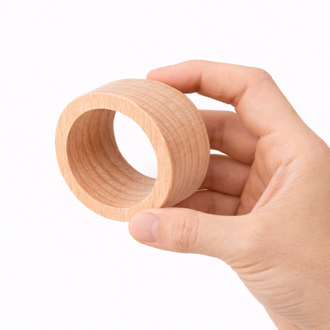 HOCHO Beukenhouten Servetring ∅50 mm – Luxe Tafeldecoratie