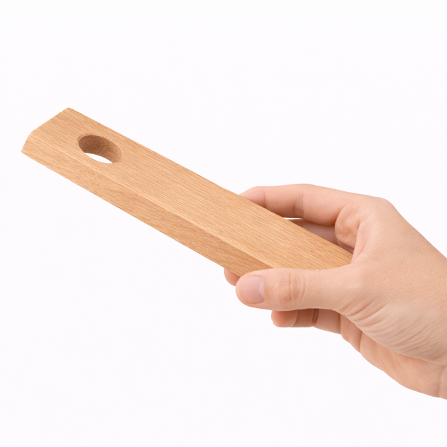 HOCHO Beukenhouten Balans Wijnhouder 250x80x20 mm – Stijlvol en Minimalistisch