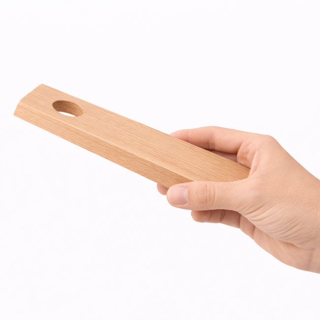 HOCHO Eikenhouten Balans Wijnhouder 250x80x20 mm – Perfect voor Wijnliefhebbers