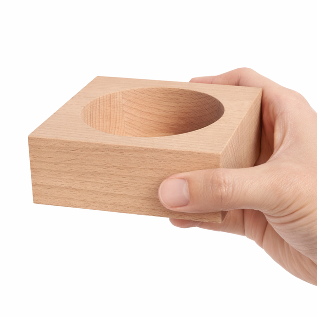 HOCHO Beukenhouten Wijnhouder 110x110x40 mm – Perfect voor Wijnliefhebbers