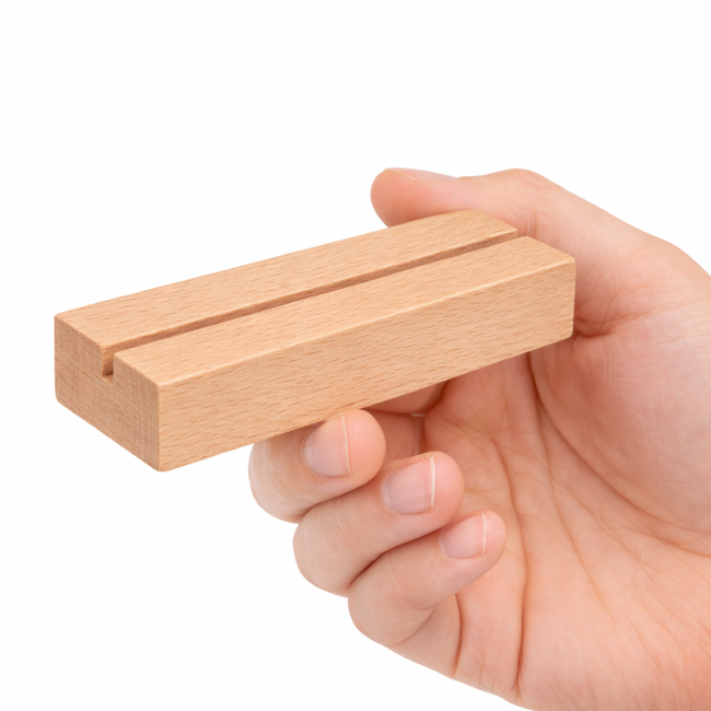 HOCHO Beukenhouten Kaartenhouder 100x30x20 mm – Functioneel en Stijlvol