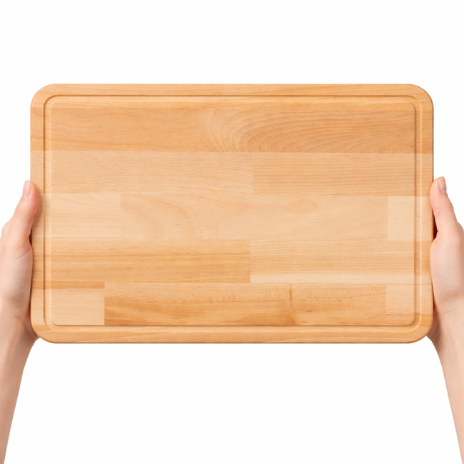 HOCHO Snijplank – Beukenhout – 400x300x30 mm – Met Sapgeul & Olie Afwerking – Serie Grove