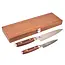 Yaxell Ran Messenset – Giftset – 2-delig – Koksmes 20 cm & Universeelmes 12 cm – 69 Lagen Damaststaal – VG10 Staal – 61 HRC – Mahonie Heft - Limited Edition